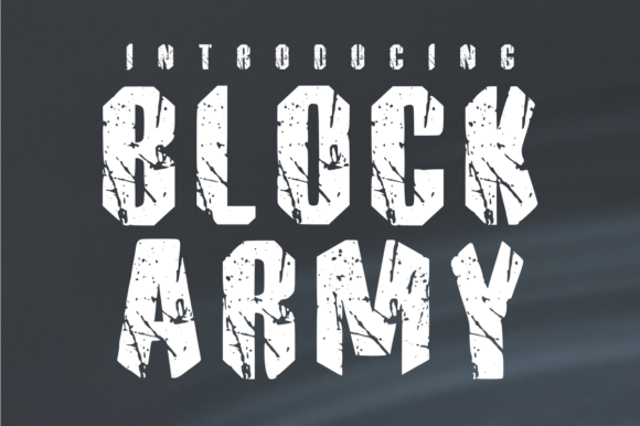 Block Army: A Rugged, High-Impact Display Font for Branding