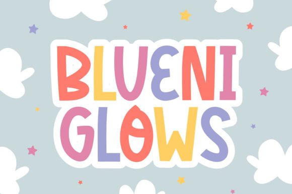Blueni Glows: A Versatile Display Font for Creative Projects