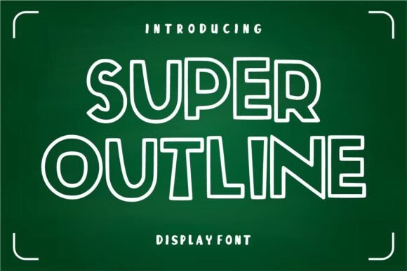 Bring Charm to Your Creations with Super Outline Font