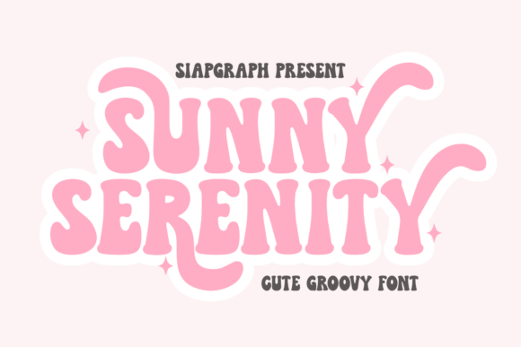 Bring Groovy Charm to Your Creations with Sunny Serenity Font
