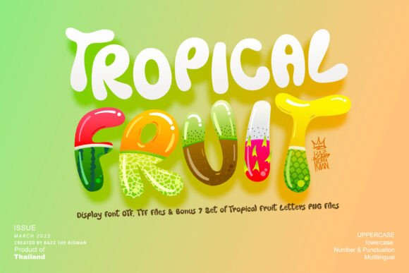 Bringing Joy with Tropical Fruit: A Designer's Font