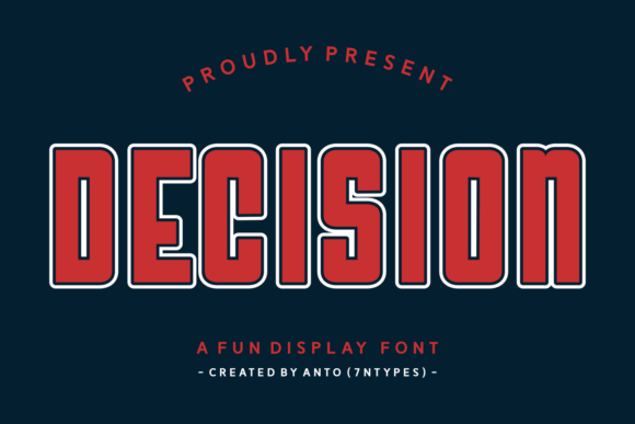 Decision: A Bold and Energetic Display Typeface