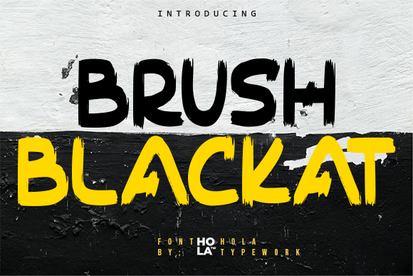 Discover Brush Blackat: A Bold and Stylish Typeface for Your Publication