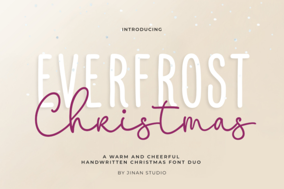 Everfrost Christmas Duo: A Charming Font for Editorial Design