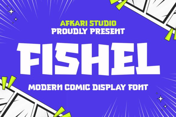 Fishel: A Modern Comic-Style Font for Creative Branding