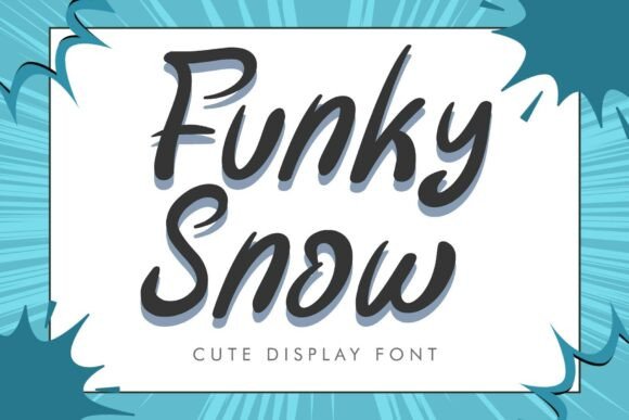 Funky Snow: A Playful Display Font for Creative Projects