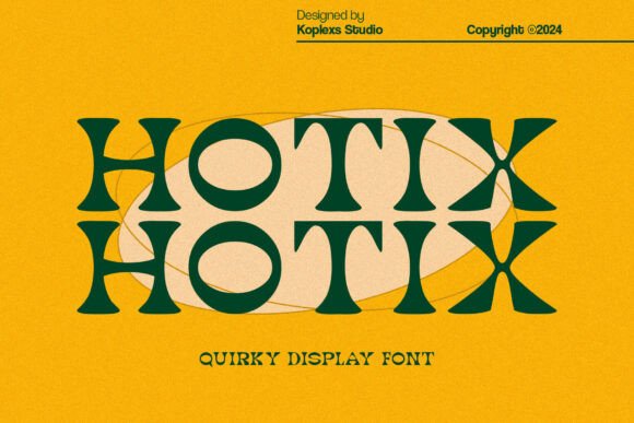 Hotix: A Playful Display Font for Bold Web Designs