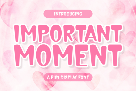 Important Moment: A Charming Display Font for Web Design