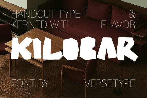 Kilobar: A Bold and Charming Display Font for Crafters