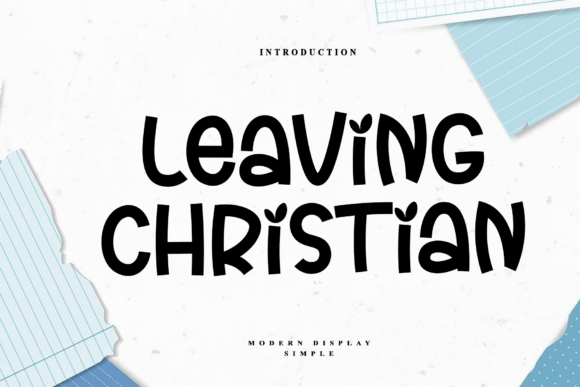 Leaving Christian: A Handwritten Display Font for Web Design