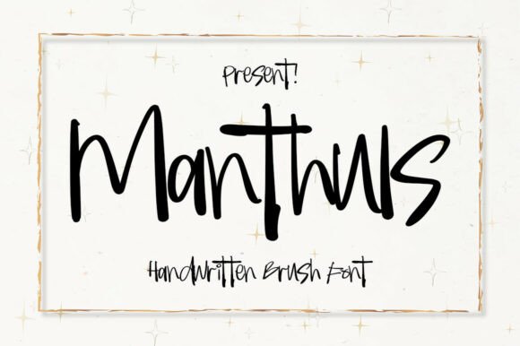 Manthuls: A Bold Display Font for Creative Projects