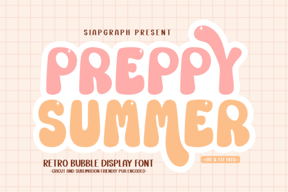 Preppy Summer: A Charming Font for Crafters and Creators