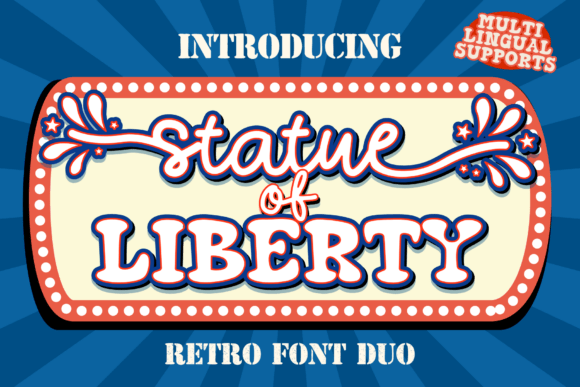 Statue of Liberty: A Retro Duo Font for Bold Branding