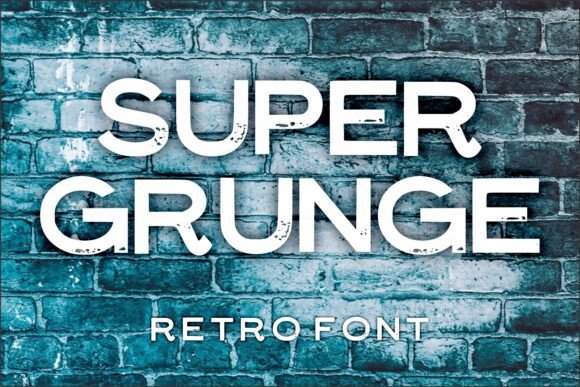 Super Grunge: A Cool and Casual Display Font for Web Design