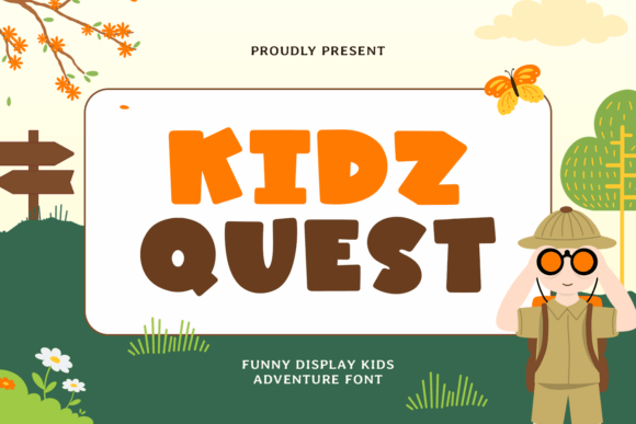 Unleash Creativity with Kidz Quest Display Font