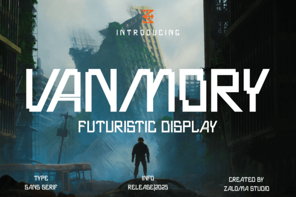 Vanmory: A Futuristic Display Font for Modern Web Design