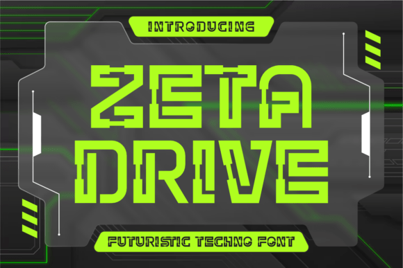 Zeta Drive: A Bold, High-Tech Typeface for Modern Web Design